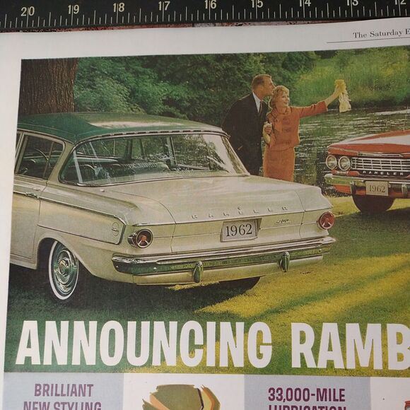 1961 Announcing Rambler for 1962 cars - 2pg Vtg PRINT AD - Picture 9 of 13